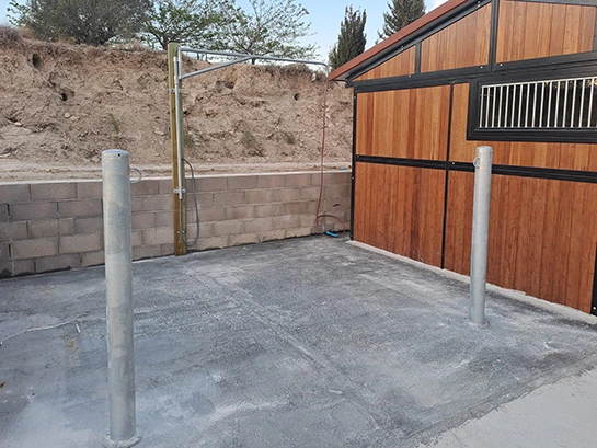 Zona de preparación y ducha